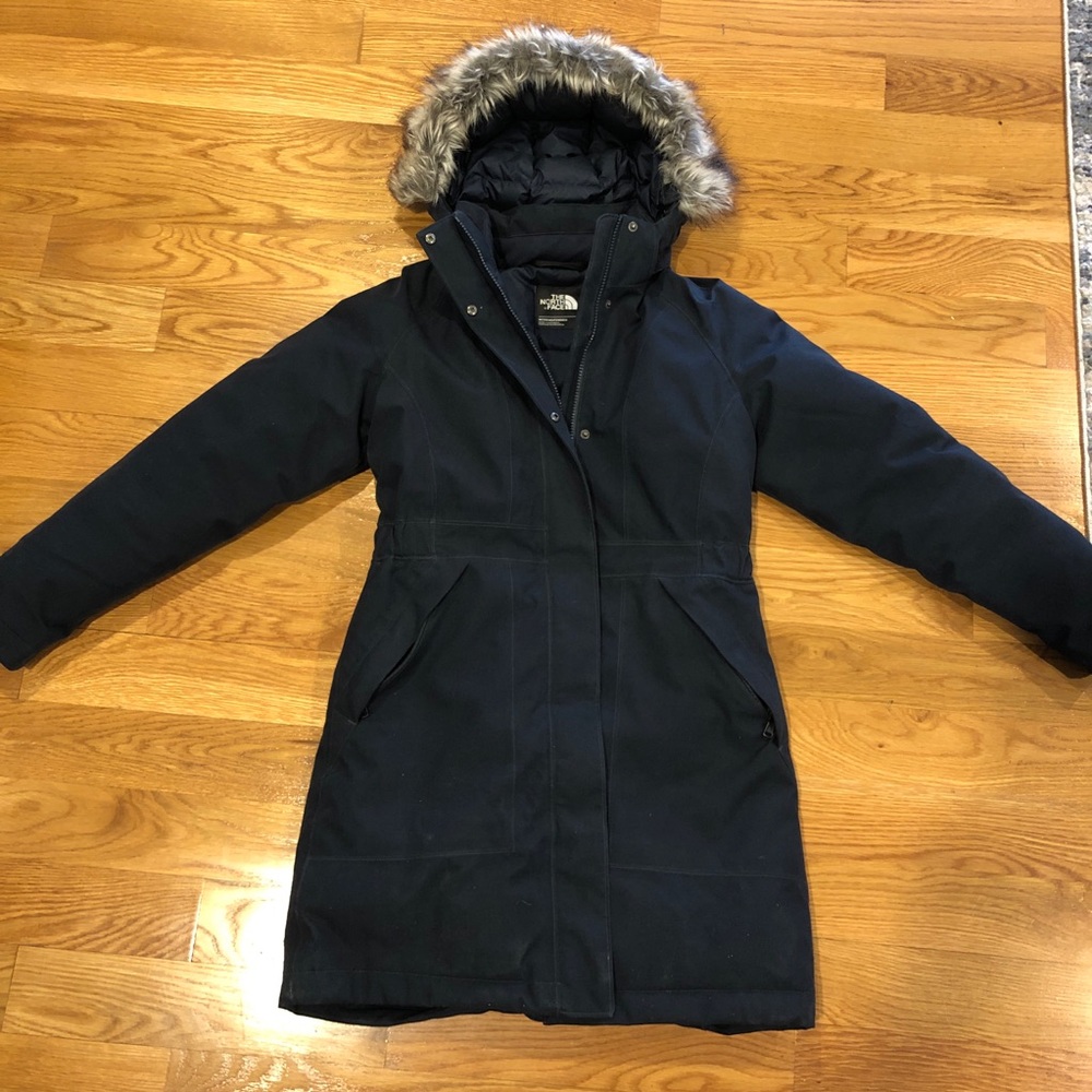 The North Face arctic parka in navy